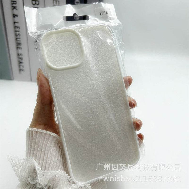 Colorful Border Groove Shell Resin Cream Glue DIY Phone Case - Leokee case