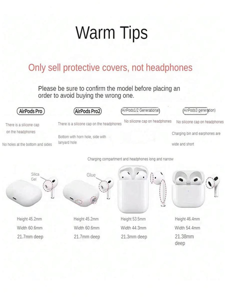 Stand Silicone Protective Case For Original Pro2/4 Pro/ 3/2/1, Transparent Bluetooth Earphone Cover Soft Earphone Case - Leokee case