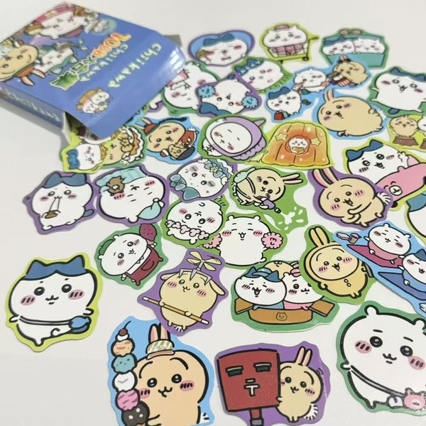 100Pcs Boxed Chiikawa Waterproof Stickers