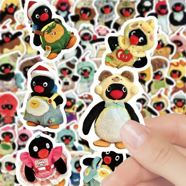 105 Pcs Pingu Waterproof Stickers