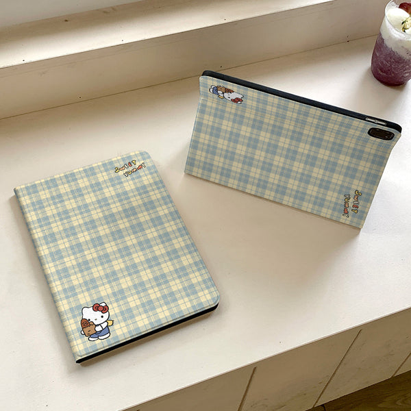 Mint Green KT Apple ipad11Flat Shell Air7/6Protective Sleeve5/4Book Style pro Cartoon9/8Generation a16