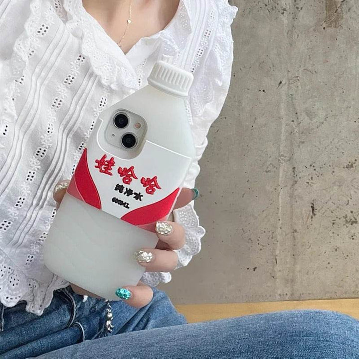 3D cartoon cute Mineral water bottle phone case For iphone - Leokee case