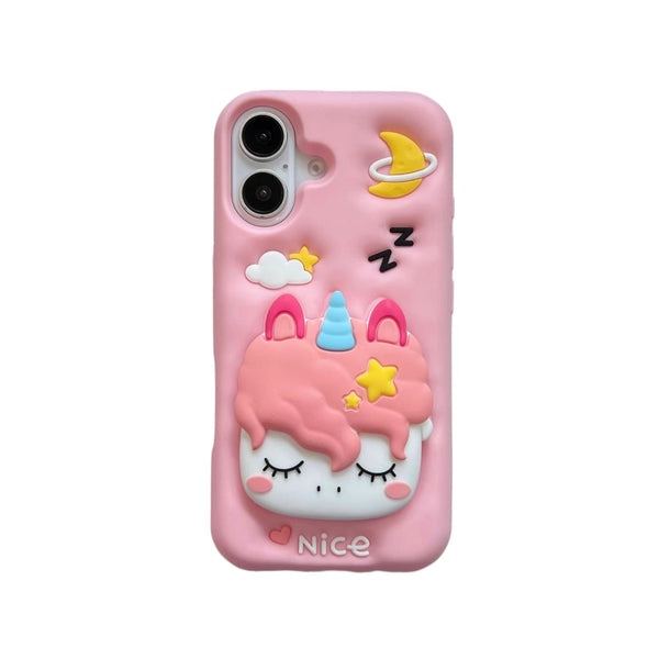 Sleepy Unicorn Phone Case - Dreamy Kawaii Unicorn Design iPhone Protection
