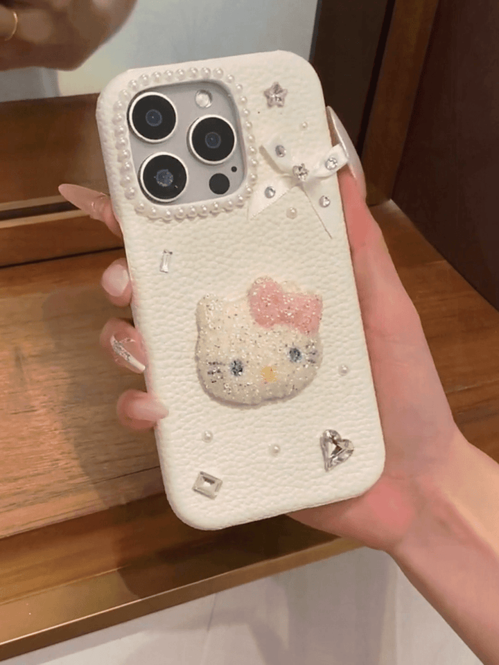 Drilling kt cat cell phone case - Leokee case
