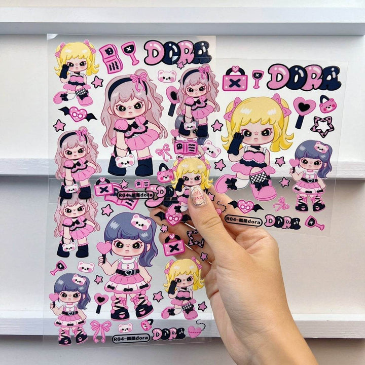 DORA Sticker Series【Matte Embossed Stickers】diy - Leokee case