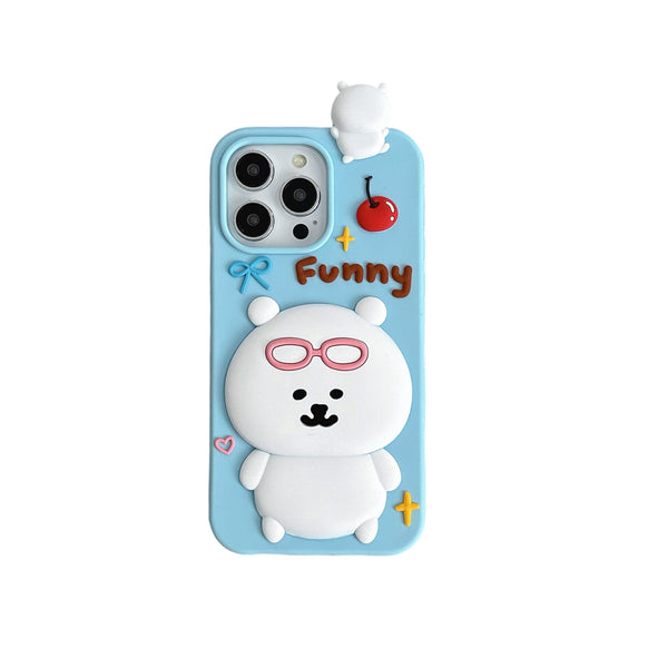 Funny Chiikawa Phone Case - Adorable Viral Character Comedy iPhone Protection