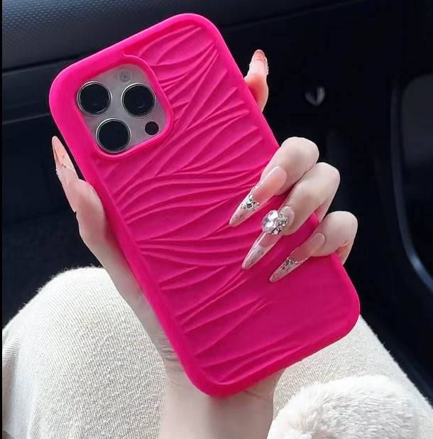 Thickened silicone wave pattern non-slip phone case - Leokee case