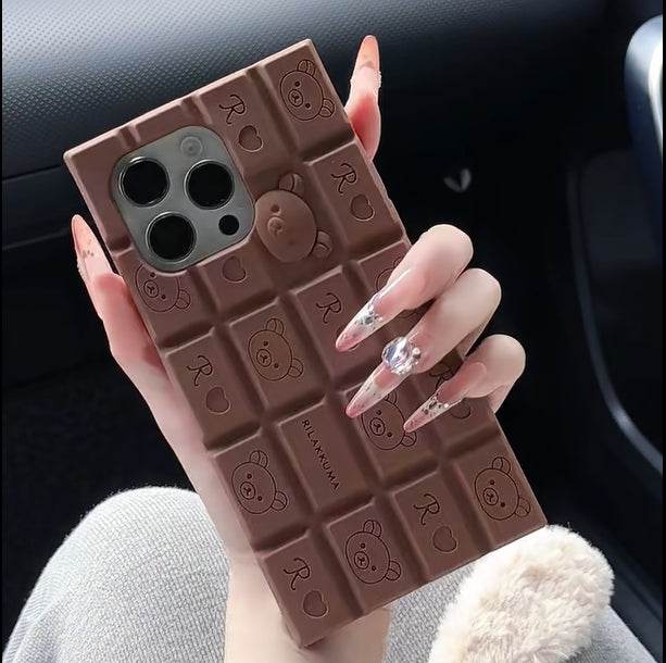 Stereo Chocolate Bear Phone Case - Leokee case