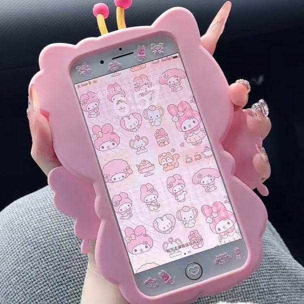 Sweet Flower Hello Kitty 3D Cartoon Phone Case - Leokee case