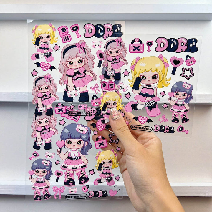 DORA Sticker Series【Matte Embossed Stickers】diy - Leokee case