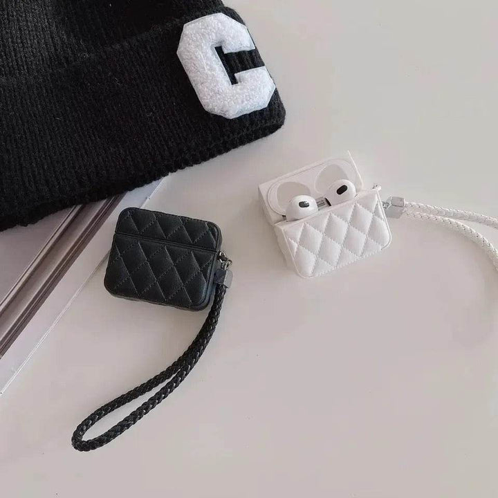 Fashion Wireless Bluetooth Headset Protective Shell Suitable For AirPods 1 2 3 Pro Pro2 AirPods 4 With Lanyard For Easy Carrying - Leokee case