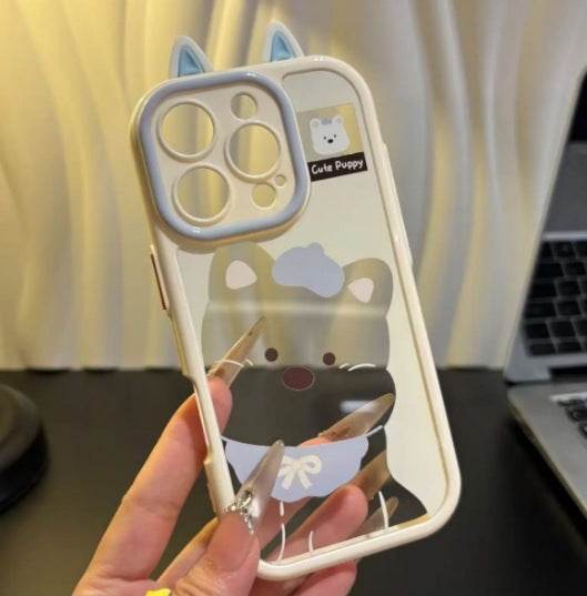 Cute Phone Case West Highland Puppy Phone Protective Sleeve14Mirror Bracket - Leokee case