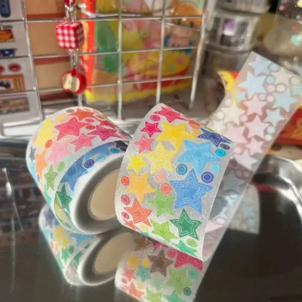 35cm (13.7in) Star Hollow Sticker Paper Roll (A Small Piece Of Packaging)