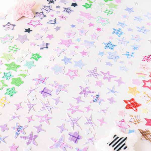 3D Felt Star Stickers Set of 6