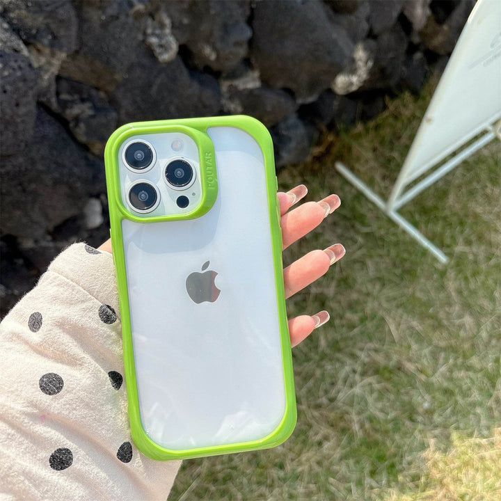 DIY phone case 2-in-1 transparent recessed shockproof case - Leokee case