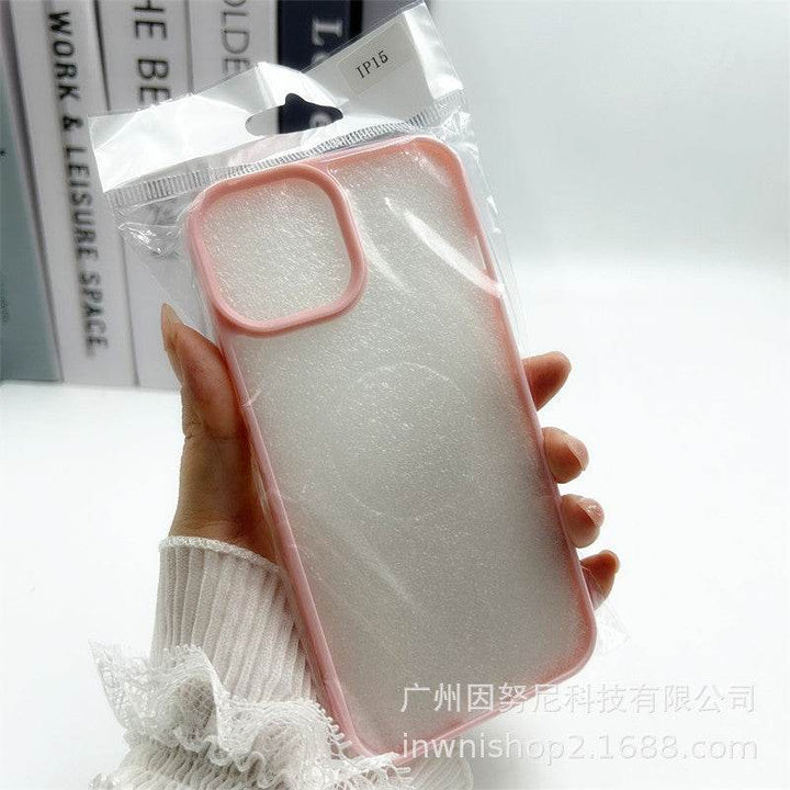 Colorful Border Groove Shell Resin Cream Glue DIY Phone Case - Leokee case