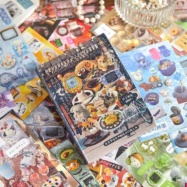 45Pages Fallen Dreams Ancient Early Sticker Book Japanese Showa Style