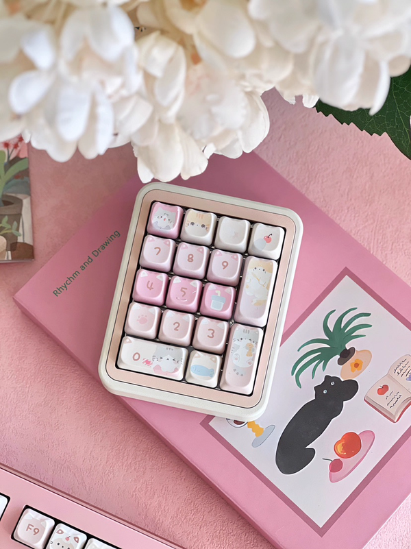 [In Stock] Kitty Squad Dye Sublimation PBT MAO Profile Keycaps