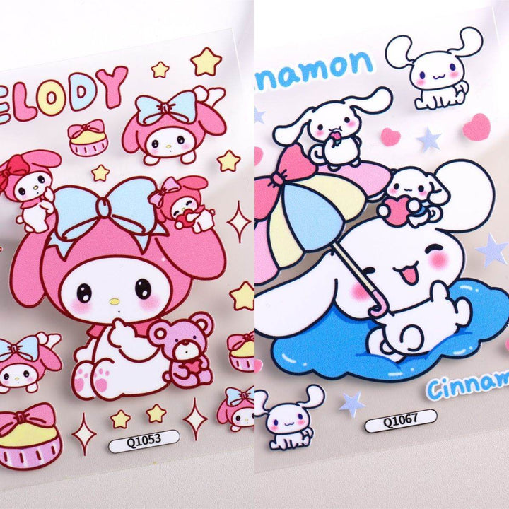 Cute Pink Jelly Stickers ins Good-looking diy 3D Cartoon Super Cute Tablet Camera Notebook - Leokee case