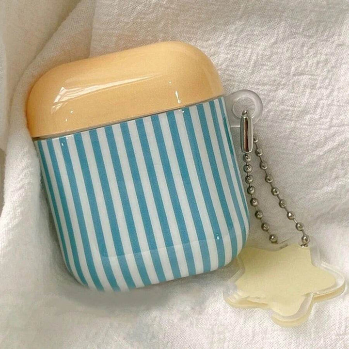 Apple Minimalist Striped Plaid Pattern Airpods Pro 2 Wireless Earphones Protective Case Compatible With Airpods 3 2 Ipod Earphone Shell Cover - Leokee case