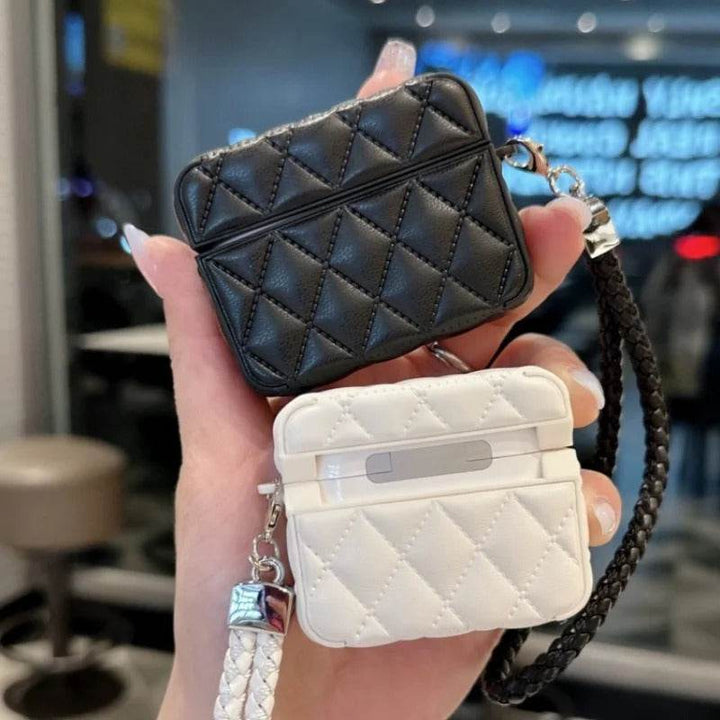 Fashion Wireless Bluetooth Headset Protective Shell Suitable For AirPods 1 2 3 Pro Pro2 AirPods 4 With Lanyard For Easy Carrying - Leokee case