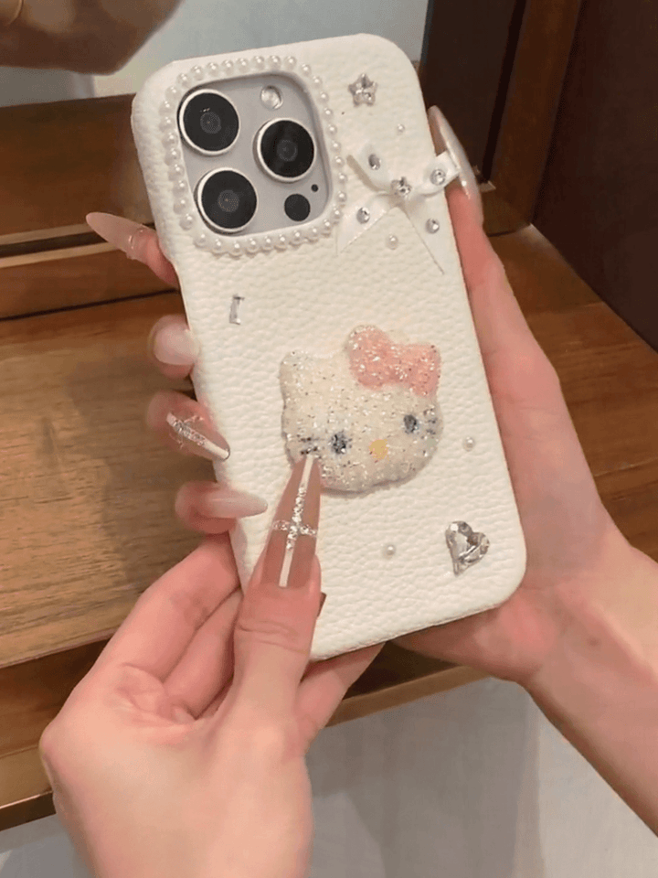 Drilling kt cat cell phone case - Leokee case
