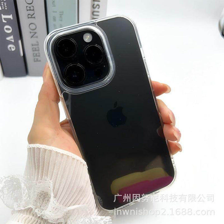 Colorful Border Groove Shell Resin Cream Glue DIY Phone Case - Leokee case