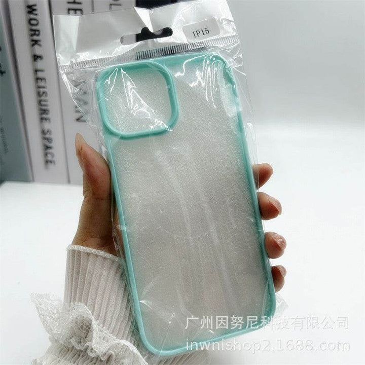 Colorful Border Groove Shell Resin Cream Glue DIY Phone Case - Leokee case