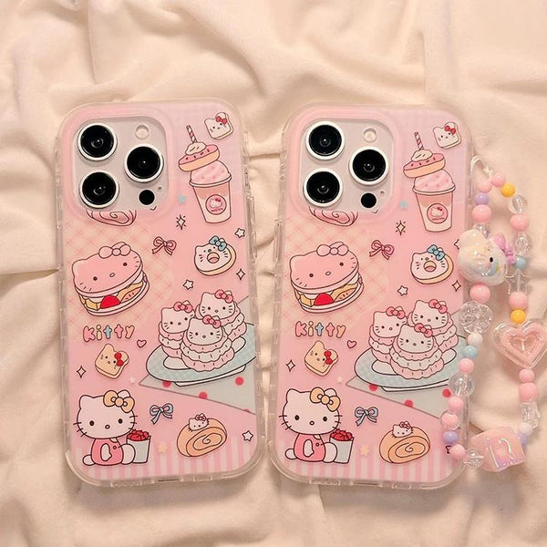 kt Cat Suitable for Apple15Phone case iPhone16promax/14/13Transparent12/11Cartoon XS