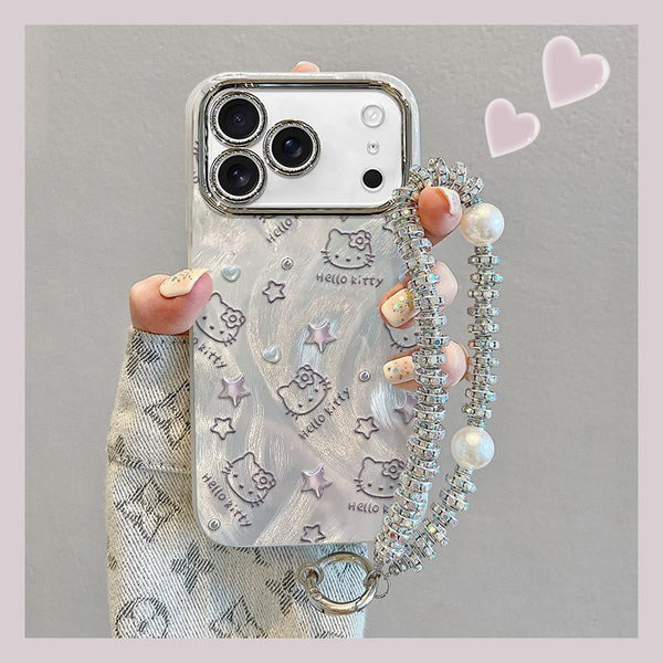 Apple17promax Heart-shaped Phone Case kt Cat iPhone17Silicone Drop-Resistant Air Cartoon Female Internet Celebrity Full Coverage