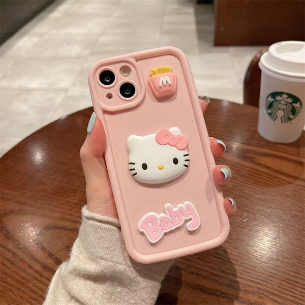 Kate Cat Compatible with Apple15Women's Phone Case Step13New14ProMax All Inclusive12Anti-Fall X