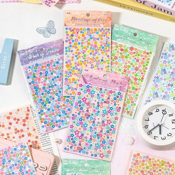 6 Sheets Star Deco Stickers