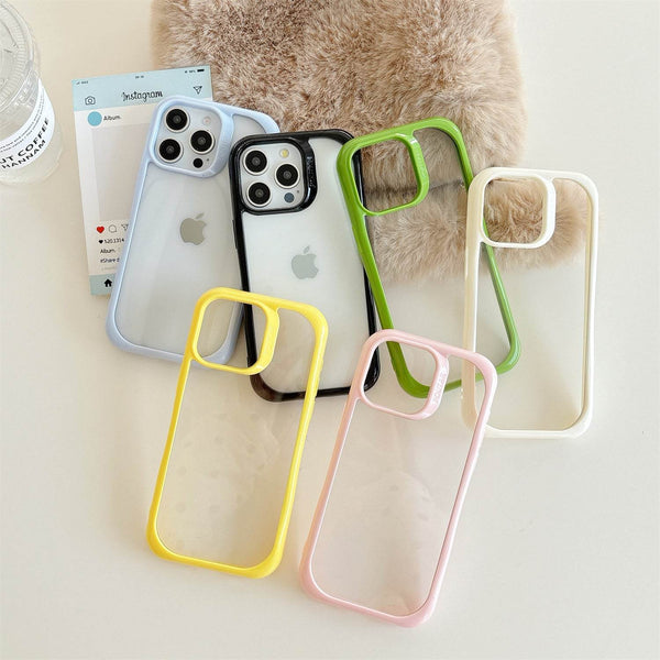 DIY phone case 2-in-1 transparent recessed shockproof case - Leokee case