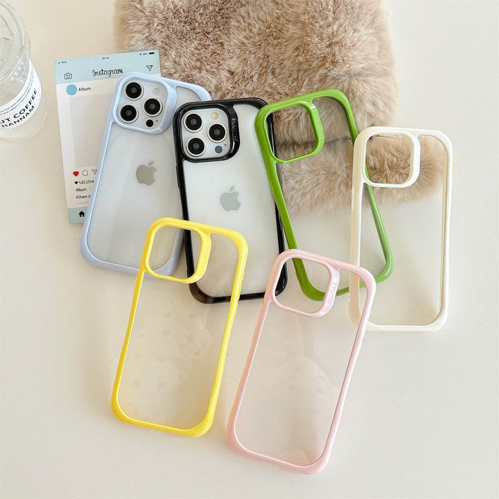 DIY phone case 2-in-1 transparent recessed shockproof case - Leokee case
