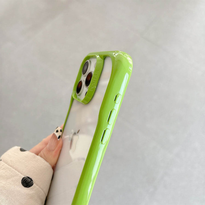 DIY phone case 2-in-1 transparent recessed shockproof case - Leokee case