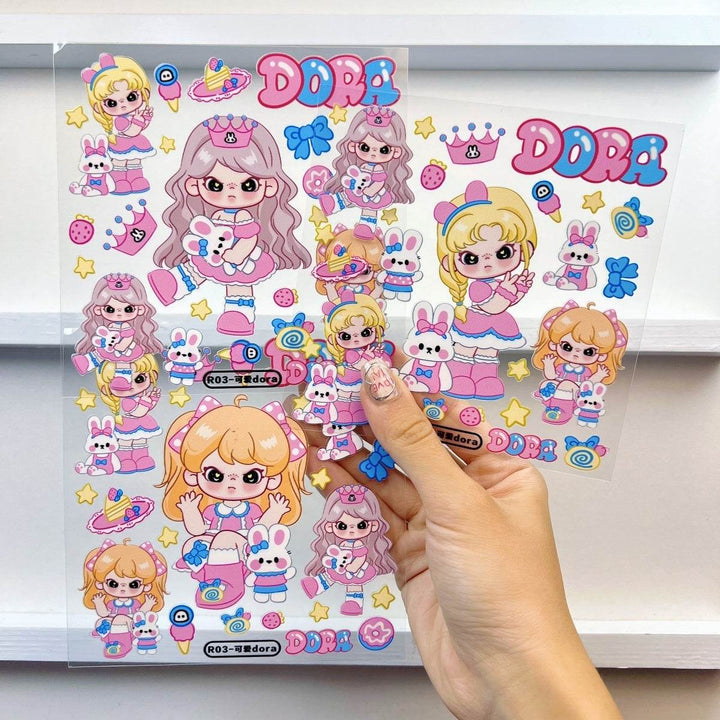 DORA Sticker Series【Matte Embossed Stickers】diy - Leokee case