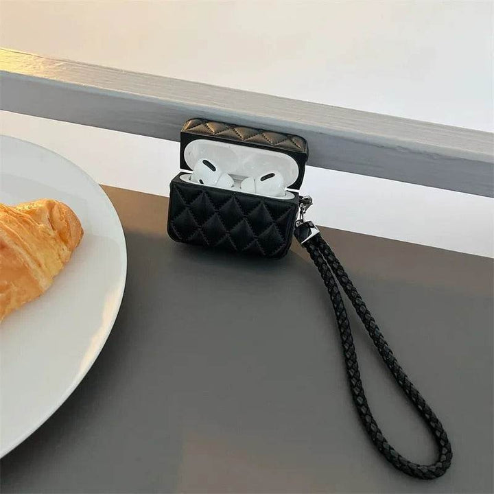 Fashion Wireless Bluetooth Headset Protective Shell Suitable For AirPods 1 2 3 Pro Pro2 AirPods 4 With Lanyard For Easy Carrying - Leokee case