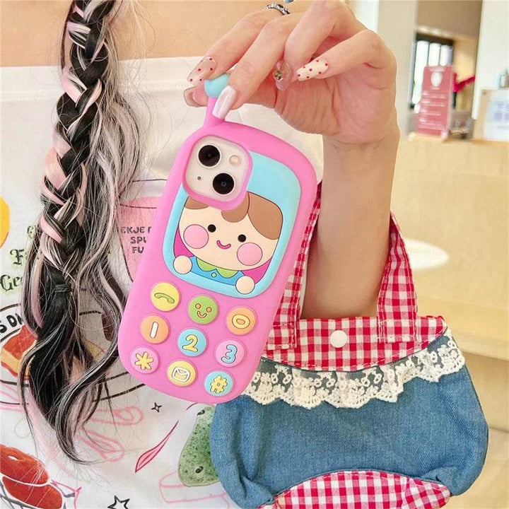 Fun Cartoon 3D Cute Doll Mobile Phone Case for iPhone 12 13 14 15 16 promax - Leokee case