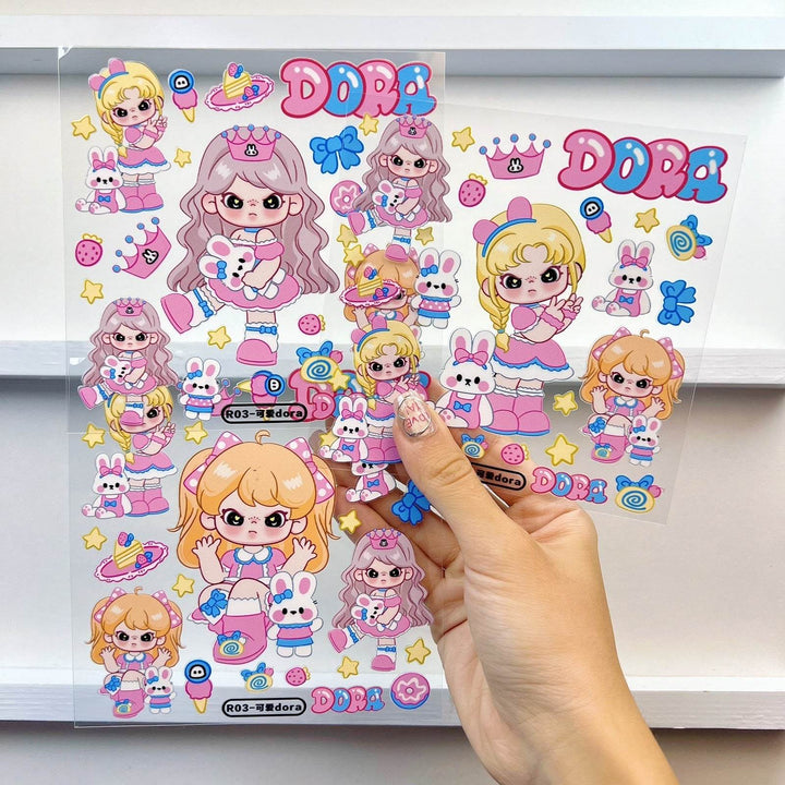 DORA Sticker Series【Matte Embossed Stickers】diy - Leokee case
