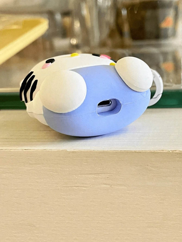 Sanrio 1pc Cute Cartoon 3D Kitty Cat Pattern Silicone Soft Case Cover Compatible With Apple 1/2/Pro/3/Pro2/4, Compatible With Wireless Bluetooth Headphones (Headphones Not Included) - Leokee case