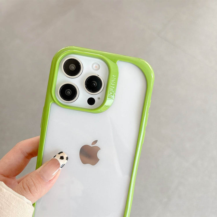 DIY phone case 2-in-1 transparent recessed shockproof case - Leokee case