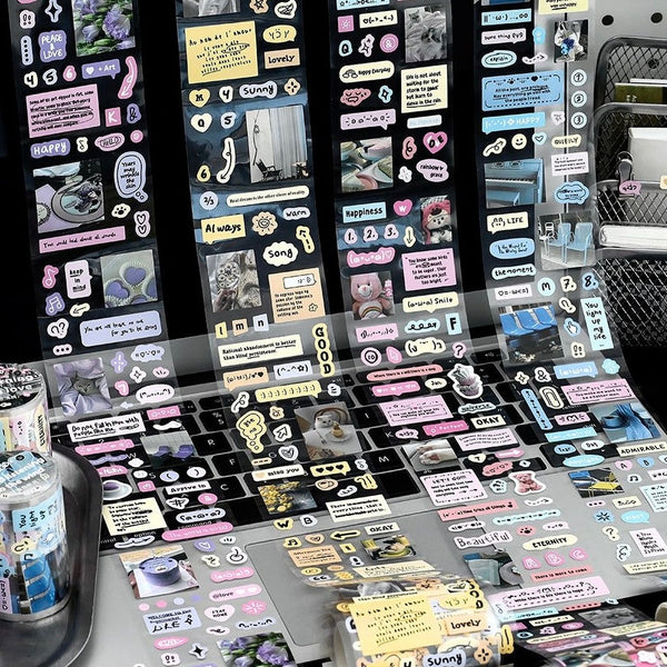 Cosmic Radio Sticker Roll Scrapbook  Material