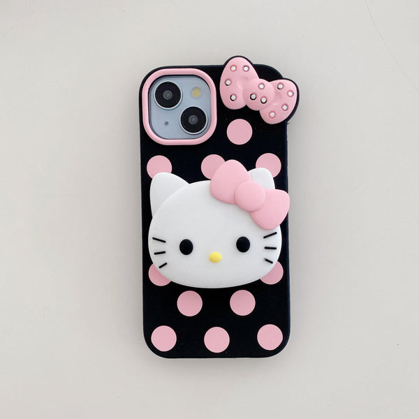 Dot Kitty Phone Case - Adorable Polka Dot Hello Kitty Design iPhone Protection