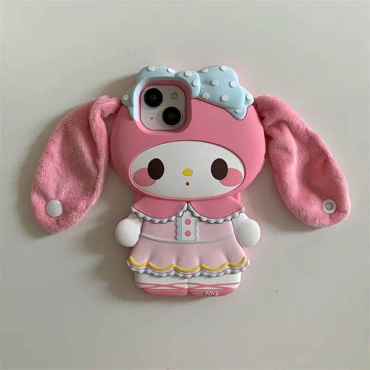Cartoon Cute Big Ears Bunny Phone Case - Leokee case