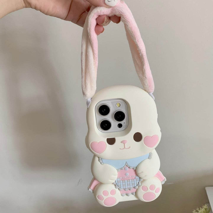 Cartoon Cute Big Ears Bunny Phone Case - Leokee case