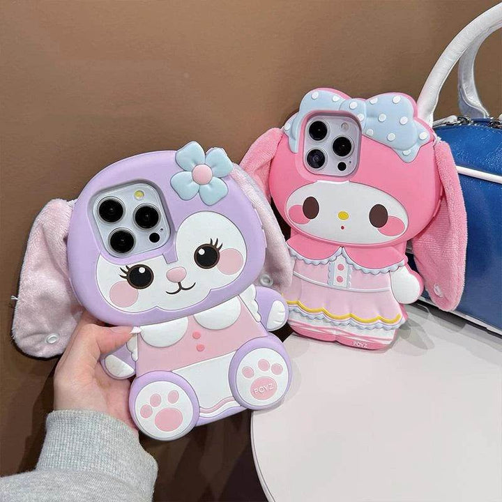 Cartoon Cute Big Ears Bunny Phone Case - Leokee case