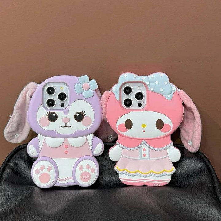 Cartoon Cute Big Ears Bunny Phone Case - Leokee case