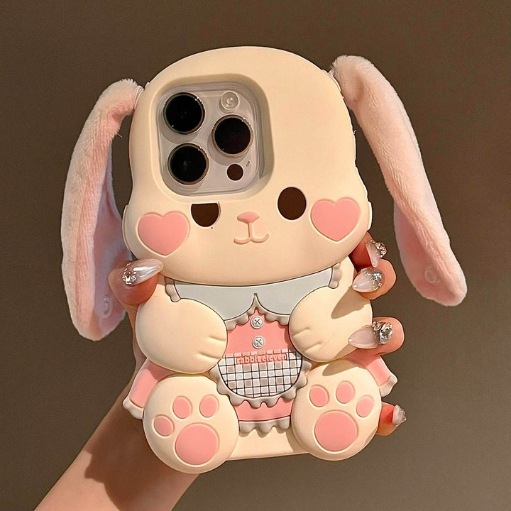 Cartoon Cute Big Ears Bunny Phone Case - Leokee case