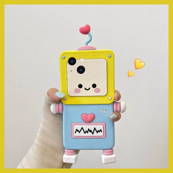 Cute three-dimensional robot phone case - Leokee case