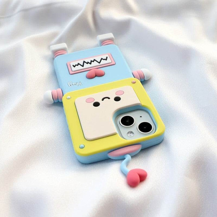 Cute three-dimensional robot phone case - Leokee case
